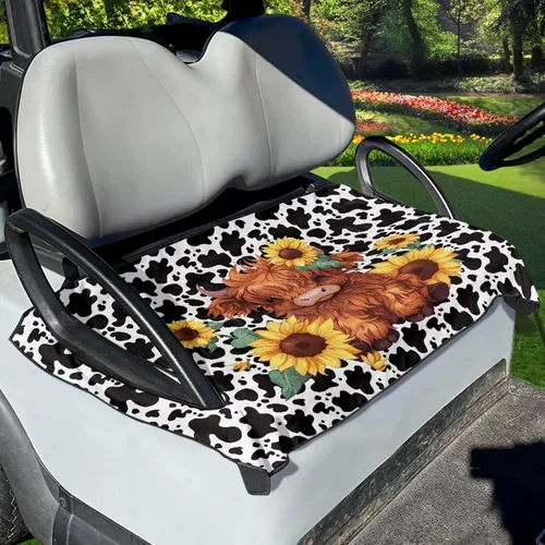 Vista 6 de Fundas universales para asiento de carrito de golf, suaves y cómodas, protección para todo tipo de clima, funda para carrito de golf para 2