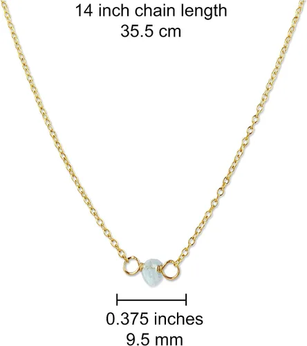 Vista 87 de Gargantilla de piedra natal – Regalo de cumpleaños, regalo para niña, mujer, amiga, hija, esposa, mamá, ella, joyas de piedras preciosas para uso