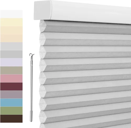 Vista 45 de Tonature Persianas Celulares de Tamaño Personalizado para Ventanas Cortinas Blackout sin Cordón Persianas Enrollables Protección UV Aislamiento