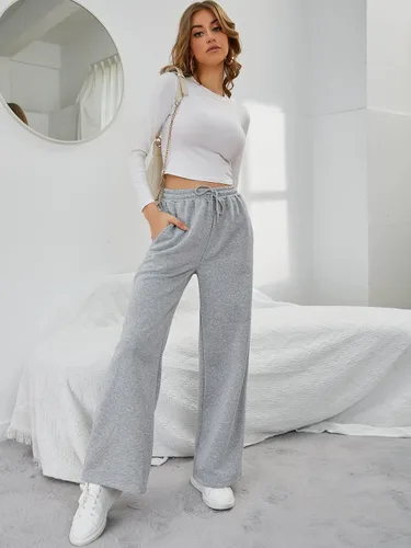 Vista 5 de SOLY HUX Women's Drawstring Elastic High Waisted Sweatpants with Pocket