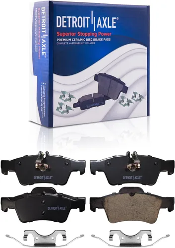 Vista 121 de Detroit Axle - Pastillas de Freno Traseras de Cerámica Izquierda Reemplazo de Pinza para Silverado Sierra Suburban 1500 Tahoe Yukon Escalade ESV EXT