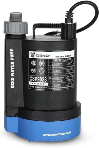 Vista 7 de Bomba de agua #US 1/3HP 2450 GPH Sumergible Utilidad Motor de alta eficiencia