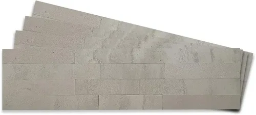 Vista 9 de Tic Tac Tiles - Azulejos autoadhesivos removibles para pegar en el salpicadero de la cocina o el baño, azulejos 3D de concreto natural estilo metro