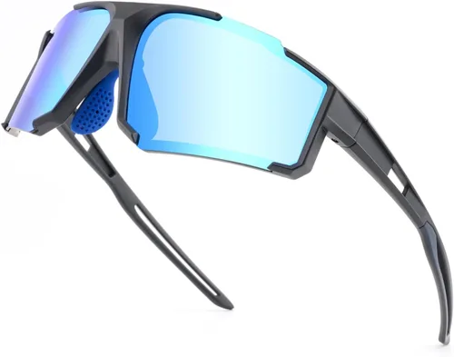 Vista 11 de Solsun Polarized Sunglasses for Men Woman, Sport Wrap Around Sun Glasses UV Protection for Fishing Driving Cycling