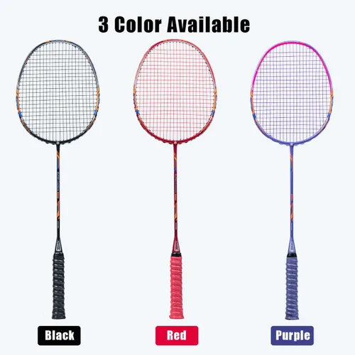 Vista 9 de GJ 10U G5 - Raqueta de bádminton profesional de fibra de carbono completa con caja de regalo, raqueta de bádminton para deportes al aire libre