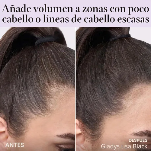 Vista 8 de LAURA GELLER Raíz para retoque de cabello y cejas, cubierta de raíz, gris pardo/marrón claro 02 Gris pardo/marrón claro