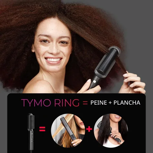 Vista 4 de TYMO Spray de protección térmica para el cabello + cepillo alisador de cabello TYMO Ring