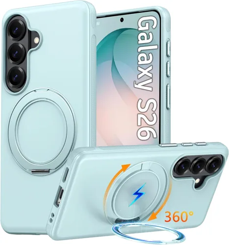 Vista 56 de Oterkin Funda para Google Pixel 10a con soporte magnético de giro de 360° [compatible con MagSafe] [antideslizante] [15 pies] a prueba de golpes