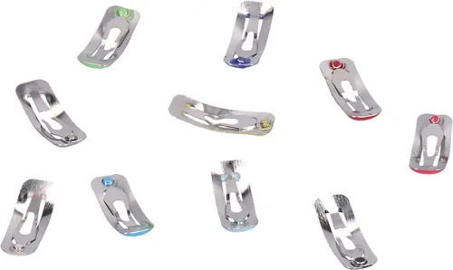 Vista 8 de Zerodis Pinzas para el pelo pequeñas para mascotas, 50 horquillas de colores diferentes, clip de gota de agua para mascotas pequeñas para conejillos