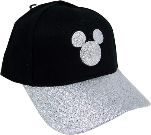 Vista 2 de Disney Gorra de béisbol de Mickey Mouse con purpurina plateada