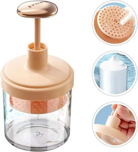Vista 9 de Máquina de espuma de lavado facial, espumador de crema rica, vaso de espuma facial, fabricante de burbujas para lavado facial, herramienta