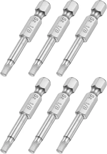 Vista 14 de uxcell Broca de destornillador de cabeza hexagonal magnética de 1/4 pulgadas, vástago hexagonal de 1/4 de pulgada de longitud de 2 pulgadas