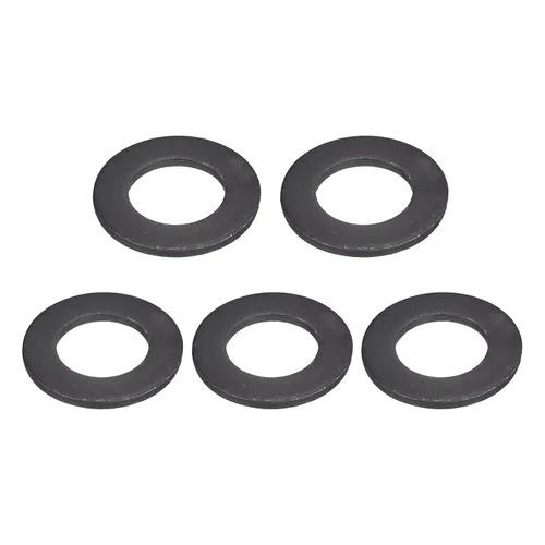 Vista 15 de Uxcell Arandela plana de acero al carbono para pernos M8, 10 piezas M8 x 16 x 1.5mm, aleación de acero negro oxidado de grado 8.8, sujetadores