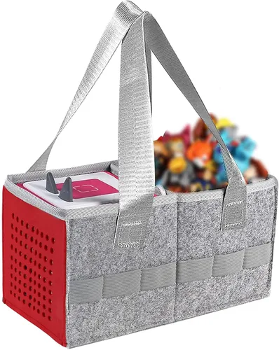 Vista 8 de Bolsa de Transporte para Toniebox Reproductor de Audio Juego de Iniciación, Estuche Organizador de Felpa para Almacenamiento del Juego de Iniciación