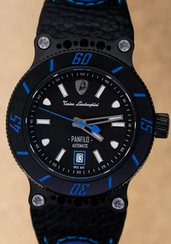 Vista 9 de Tonino Lamborghini Panfilo - Reloj automático azul TLF-T03-4