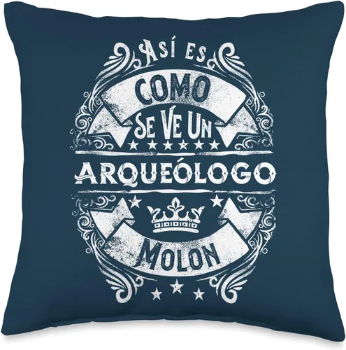 Vista 4 de Un Arqueólogo Molon Divertido Humor Para Hombre Arqueologo Throw Pillow