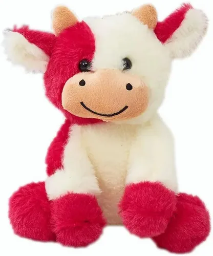 Vista 14 de Animales de peluche de vaca de peluche suave linda muñeca de vaca para niños y niñas 11.8 pulgadas (zuo NIU fense 11.8 in)