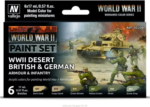Vista 5 de Vallejo - Set de Pintura para Modelismo WWII Waffen SS Alemán Tonos Militares Históricos Colores Acrílicos Compatibles con Pinceles y Aerografos