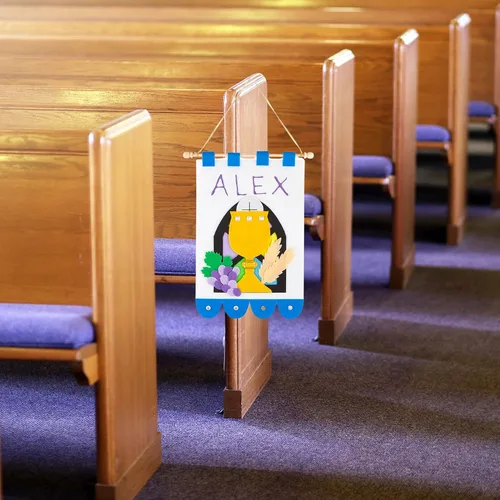Vista 7 de Kit de pancartas para la Primera Comunión, actividad artesanal de preparación sacramental para niños