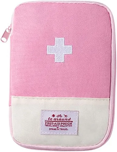 Vista 10 de Mini bolsa vacía de primeros auxilios, bolsa médica vacía portátil, bolsa de medicina vacía bolsa de almacenamiento de kit de emergencia vacía