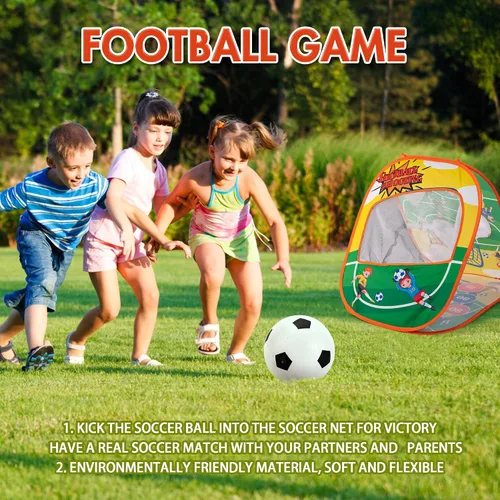 Vista 2 de Sundaymot Juguete de lanzamiento de bolsas de frijol, juguetes de juego de fútbol. Juguetes para niños pequeños para exteriores/interiores