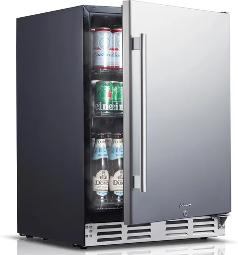 Vista 9 de Kalamera Mini Refrigerador para Bebidas y Vino Enfriador Incorporado o Independiente - Refrigerador Enfriador de Vino con Capacidad para 118 Latas