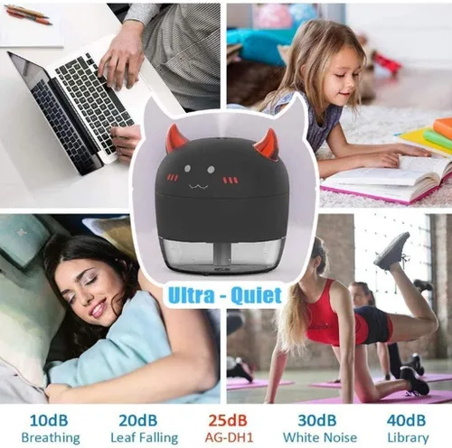 Vista 3 de Humidificador, humidificadores de niebla fría, humidificadores ultrasónicos silenciosos para dormitorio bebé, humidificador de aire fácil de limpiar