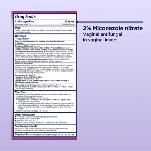 Vista 8 de Monistat 7 - Tratamiento para candidiasis de 7 días para mujeres, crema de miconazol (tubo de 45g) y 7 aplicadores, para el alivio de la picazón