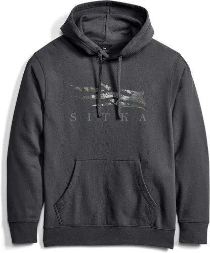 Vista 7 de Sudadera con capucha SITKA Gear Everyday Icon Optifade para hombre Negro cubierta