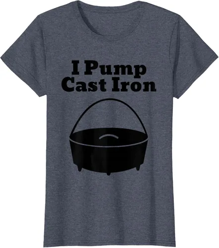 Vista 79 de I Pump - Camiseta de hierro fundido para cocinar al horno holandés