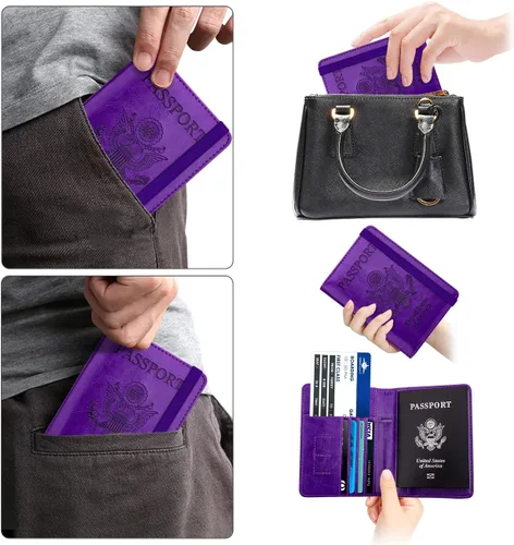 Vista 6 de Walnew RFID - Funda para pasaporte