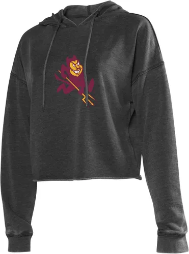 Vista 2 de chicka-d NCAA Campus Sudadera con capucha para mujer Carbón vegetal