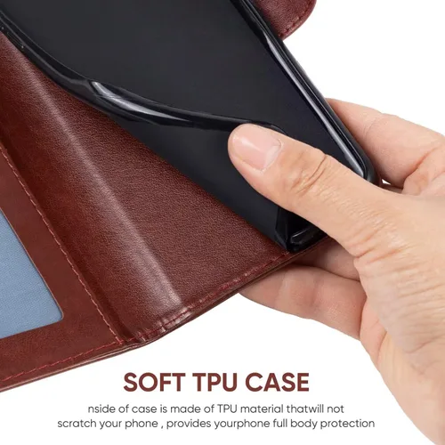 Vista 5 de Funda para iPhone XR, para Apple XR con protector de pantalla de vidrio templado, diseño de mandala en relieve, soporte para tarjeta de crédito