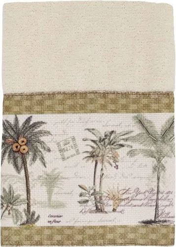 Vista 7 de Avanti Linens - Toalla de baño, toalla de algodón 100% suave y absorbente, decoración costera del hogar (palma de colonia)