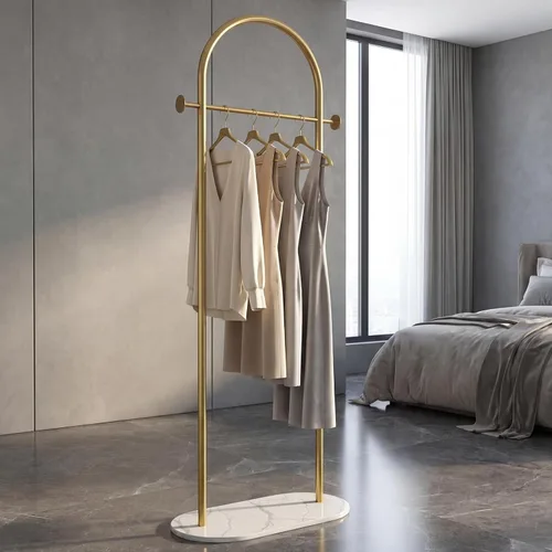 Vista 7 de Percheros de ropa negros, perchero industrial moderno con estante, perchero independiente resistente, soporte de metal con ganchos para oficina