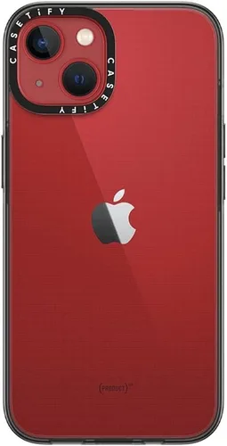 Vista 6 de CASETiFY Funda compacta para iPhone 13 [2 veces probada contra caídas de grado militar / protección contra caídas de 4 pies] - Negro transparente