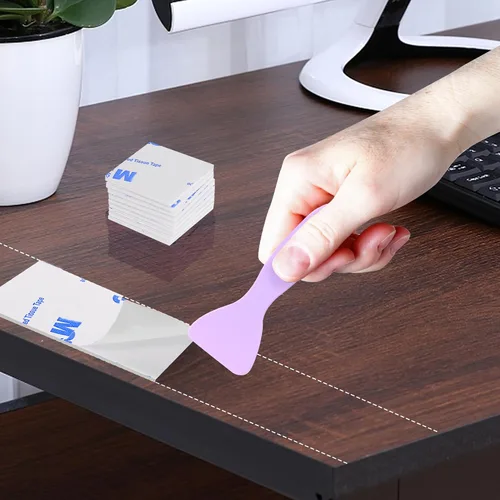 Vista 5 de 100 cintas de espuma de doble cara, cinta de montaje resistente, impermeable, extraíble, almohadilla adhesiva para automóvil, hogar, decoración