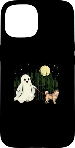 Vista 6 de iPhone 16 Akita Walking Ghost Halloween Funny Kids Costume Case