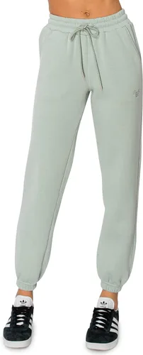 Vista 35 de Cali1850 Pantalón deportivo Cloud Nine Fleece para mujer, cintura alta, ajuste holgado, dos bolsillos, cintura elástica con cordón