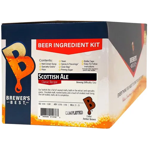 Vista 6 de Brewer's Best Kit de ingredientes de cerveza casera (5 galones), (Al escocesa)
