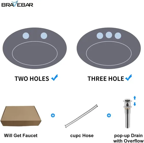 Vista 5 de Grifo de lavabo de baño con conjunto de drenaje emergente, grifo central de 4 pulgadas y 2 manijas - Control de temperatura, fácil de instalar