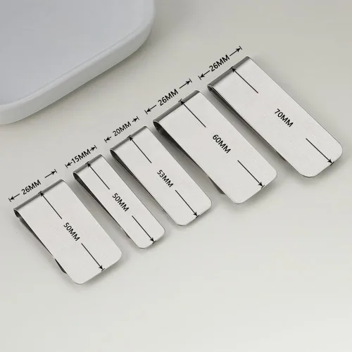 Vista 6 de Clip de dinero personalizado para hombres, clip de dinero personalizado grabado con foto texto, logotipo, tarjeta de crédito, soporte para efectivo