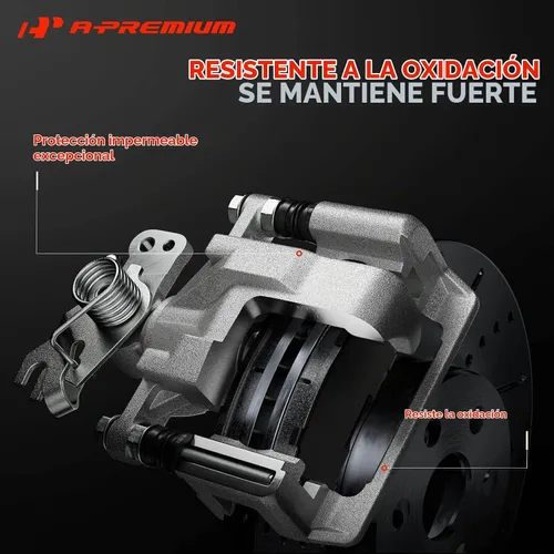 Vista 5 de A-Premium Conjunto de Pinza de Freno de Disco con Soporte Compatible con Modelos Selectos de Chevy, Pontiac y Saturn - Malibu 2004-2012, Cobalt