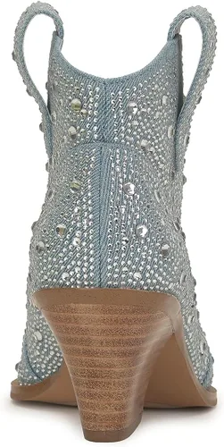 Vista 3 de Jessica Simpson Botines puntiagudos de gamuza para mujer