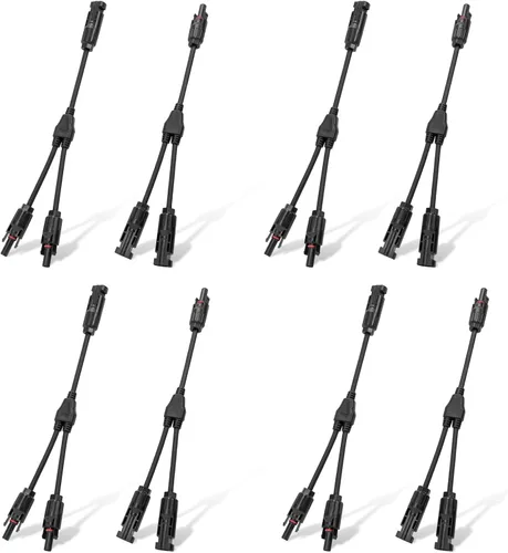Vista 10 de ECO-WORTHY Conectores solares Y rama paralela PV adaptador cable cable enchufe kit de herramientas para panel solar (M/FF+F/MM)