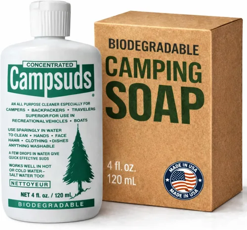 Vista 12 de Sierra Dawn Outdoor Soap - Premium Biodegradable Camping & Backpacking Essential - All-Purpose Natural Soap for Dishes, Clothes & Personal Care