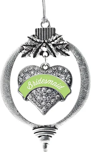 Vista 84 de Inspired Silver - Adorno con dije de hermana gemela - Adornos navideños de plata con circonitas cúbicas