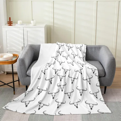 Vista 38 de Erosebridal Manta de franela de animales del bosque, 40 x 50 pulgadas, con temática de caza de osos, ciervos, lobos, manta de felpa mullida