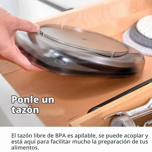 Vista 3 de Greater Goods - Báscula digital para alimentos con cuenco, capacidad de 11 lb a 5 kg, gramos y onzas, función de tara, 4 unidades para hornear
