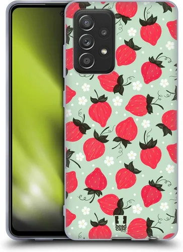 Vista 13 de Head Case Designs Apple Fruit Prints - Funda de gel suave compatible con Galaxy A52 / A52s / 5G (2021)